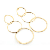 INÉS DOR - pendientes dorados grandes