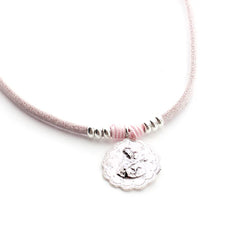 VIRGIN OF CARMEN - customizable necklace silver medal 19mm