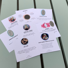 VIRGEN DE FATIMA - medalla adhesiva