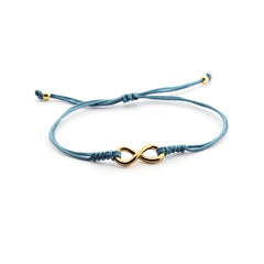 BIBI DOR - pulsera infinito dorado 14mm