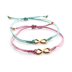 BIBI DOR - pulsera infinito dorado 14mm
