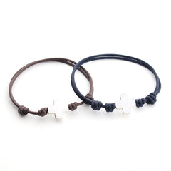 NICO - pulsera cruz personalizable plata 15mm