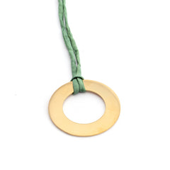 💦BIANCA - customizable gold donut necklace 40mm