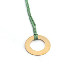 💦BIANCA - customizable gold donut necklace 40mm