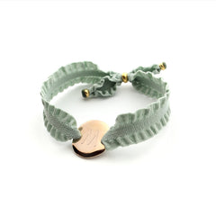 CAMELIA DOR - pulsera personalizable medalla dorada 15mm