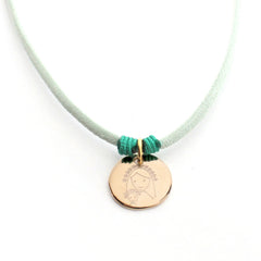 CIELITO DOR - collar personalizable medalla dorada 17mm