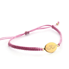 💦Tu Cielito Lindo DOR - pulsera personalizable medalla dorada 15x11mm