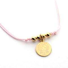 CIELITO J DOR- collar personalizable medalla dorada 15mm