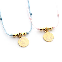 CIELITO J DOR- collar personalizable medalla dorada 15mm