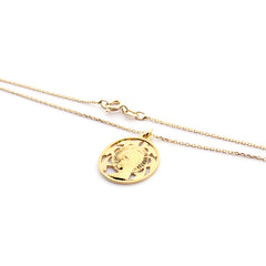 VIRGEN NIÑA DOR - collar medalla dorada 19mm