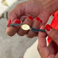 ALZA LA MIRADA - Pulsera FICUS DOR medalla 13mm
