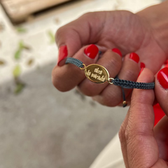 ALZA LA MIRADA - Pulsera FICUS DOR medalla 13mm