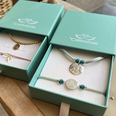 CANDELA set - scapular necklace and bracelets