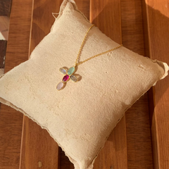CIRI - Gold Cross Necklace 18x13mm