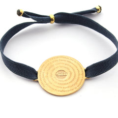 PADRE NUESTRO DOR - Pulsera medalla dorada 22mm