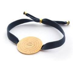 PADRE NUESTRO DOR - Pulsera medalla dorada 22mm