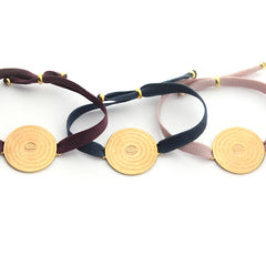 PADRE NUESTRO DOR - Pulsera medalla dorada 22mm