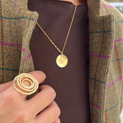 VIRGIN MIRACULOUS UMA - customizable necklace gold medal 20mm