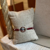 ALZA LA MIRADA - Pulsera FICUS medalla plata 13mm