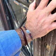 RAFA - pulsera medalla plata 13mm