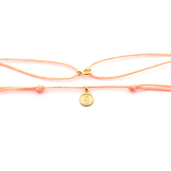 Escapulario CARMELO DOR - collar medalla dorada 8mm con cordón