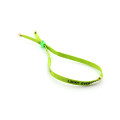 LUCKY - phrase bracelet