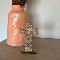 Cruz Padre Nuestro de madera - Sobremesa