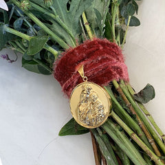 VIRGEN DEL CARMEN - medallón personalizable 34mm para el RAMO DE NOVIA