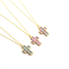 CRISOL - cross necklace 13x18mm