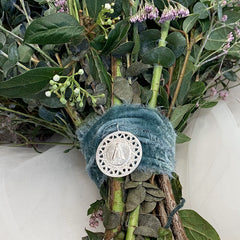 VIRGEN DEL PILAR - Medallón personalizable 30mm para el RAMO DE NOVIA