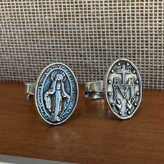 Anillo MILAGROSA OVALADO- plata 22X16mm
