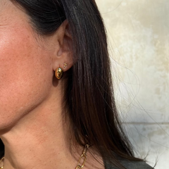 GOTA - pendientes dorados 14mm