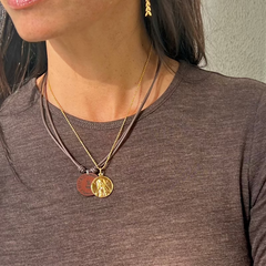 DETENTE - Collar de cuero 24mm