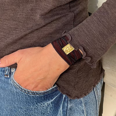 SILK BRACELET - Choose medal and silk