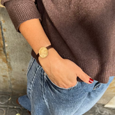 BORA - pulsera medalla dorada 25mm