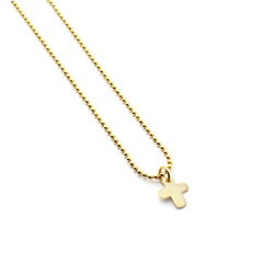 SUI - Gold cross necklace 10mm