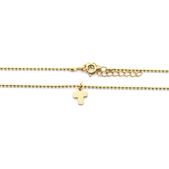 SUI - Gold cross necklace 10mm