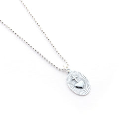 STOP - silver medal necklace