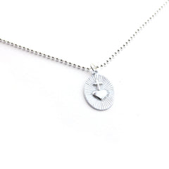 STOP - silver medal necklace