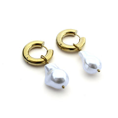 OLIVIA - gold earrings 16x22mm