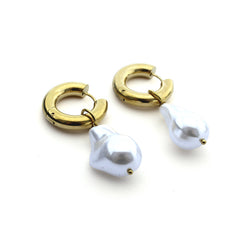 OLIVIA - gold earrings 16x22mm
