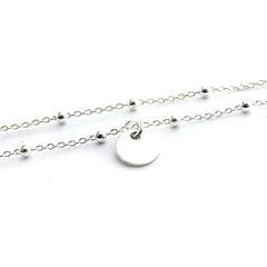 ELISA - collar personalizable medalla plata 8mm