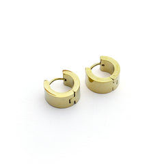 LUNA - gold earrings 14mm