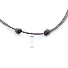 MATEO- collar personalizable plata 5x10mm
