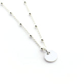 ELISA - collar personalizable medalla plata 8mm