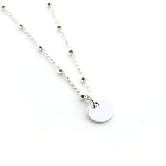 ELISA - collar personalizable medalla plata 8mm