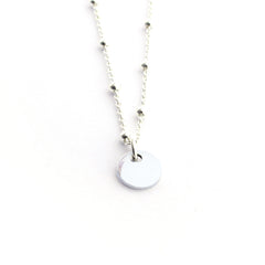 ELISA - collar personalizable medalla plata 8mm