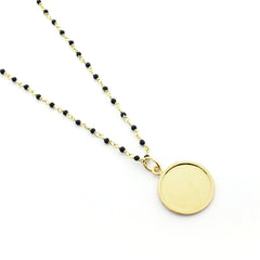 VICTORIA - Collar personalizado medalla dorada 19mm