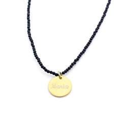 ANGI - Collar personalizado medalla dorada 15mm
