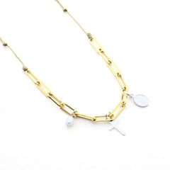 CHIC - golden skull necklace